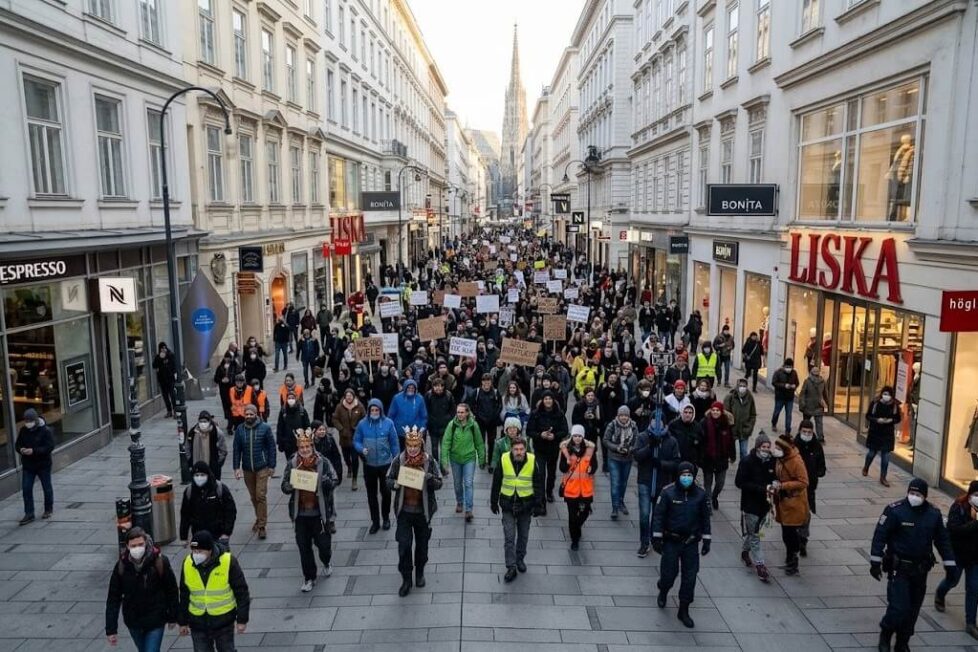 Korona demonstracije u Beču