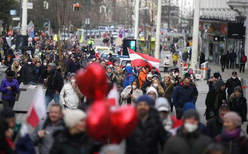 Demonstracije u Beču 31.01.