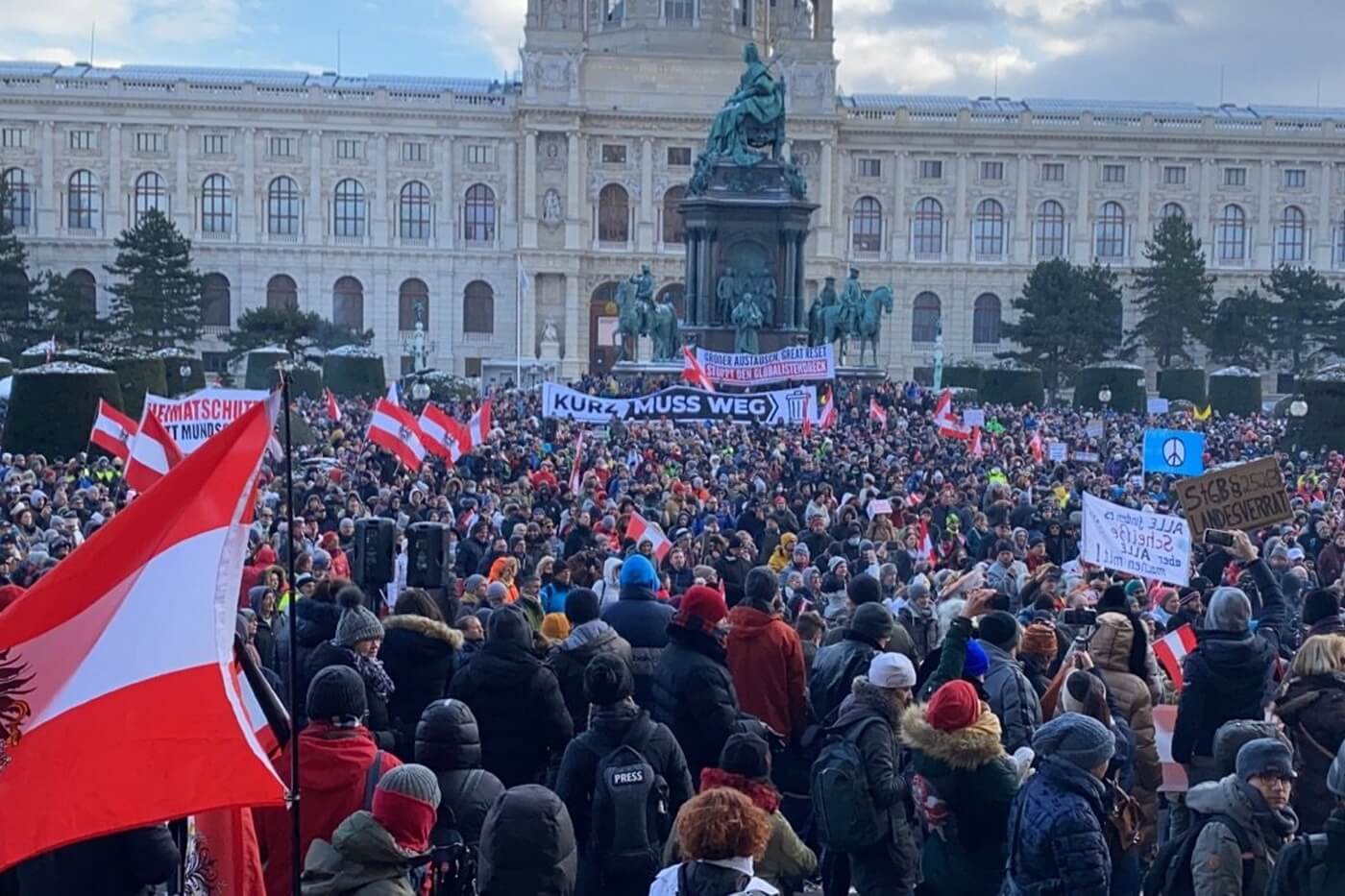 Demonstracije u Beču protiv lockdown-a