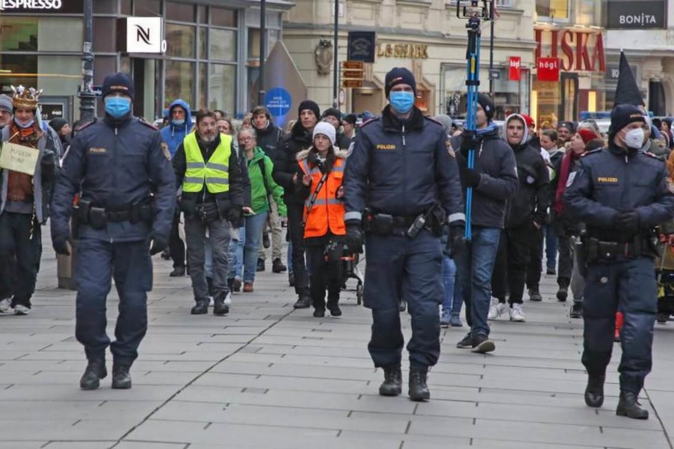 Korona demonstracije u Beču