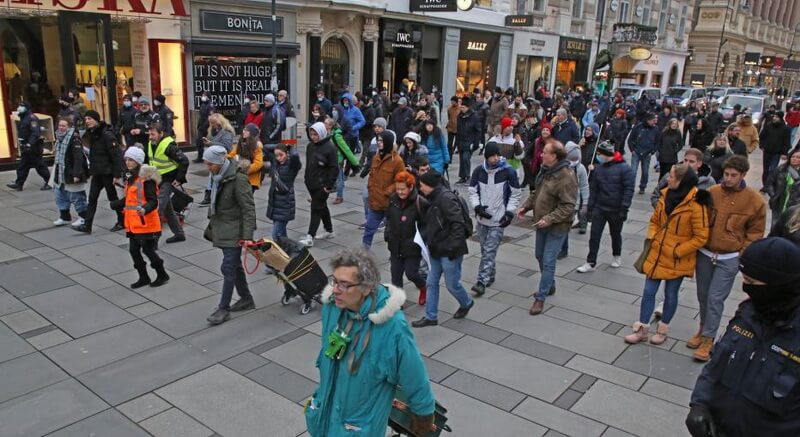 Korona demonstracije u Beču