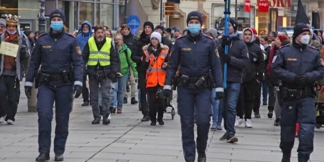 Corona-Demonstrationen in Wien