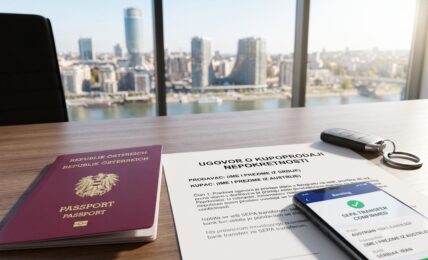 Austrijski pasoš i kupoprodajni ugovor za nekretninu u Srbiji
