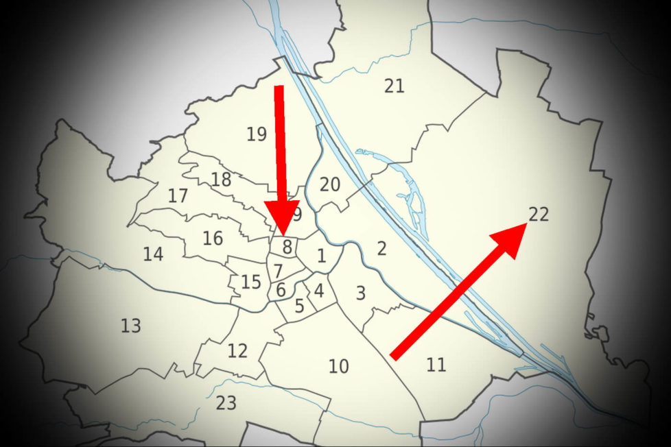 Mapa grada Beča